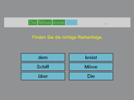 Abbildung Therapiemodul Syntax: Satzbildung Wörter 1